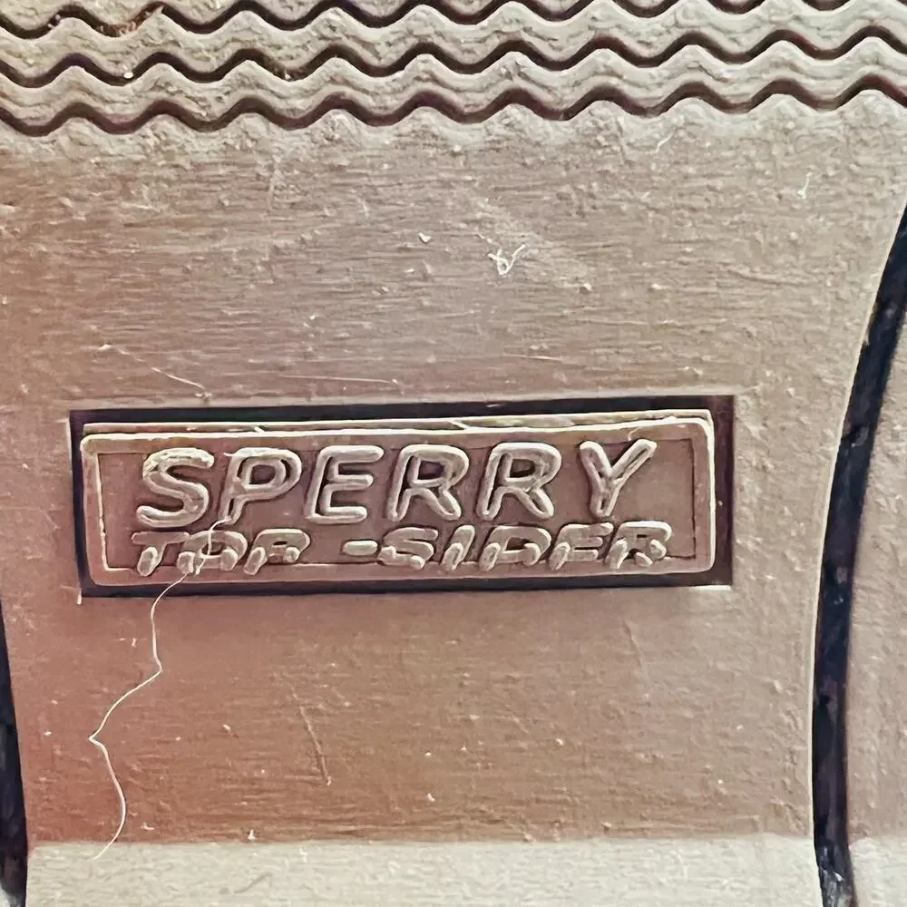 Sperry Shoes Mens 9 Brown Nubuck Leather Top Sider Boat Moc Toe Casual Comfort
